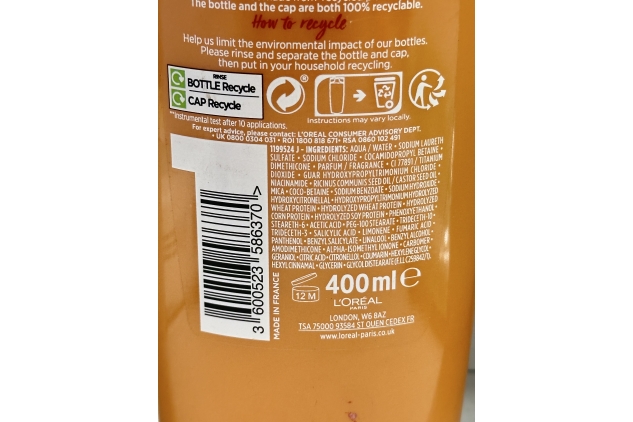 L'Oréal Paris Elvive Dream Lengths Long Hair Keratin Shampoo, 400ml