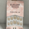 False Nails French Manicure Design 24 Pieces With Glue