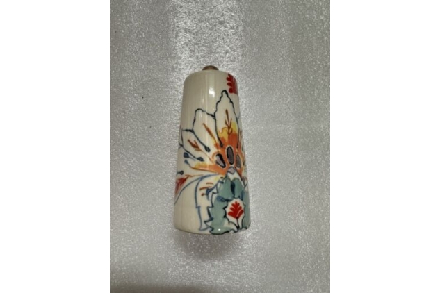 Ceramic Pepper Pot Shaker Seasoning Pot Container Floral Flower Design