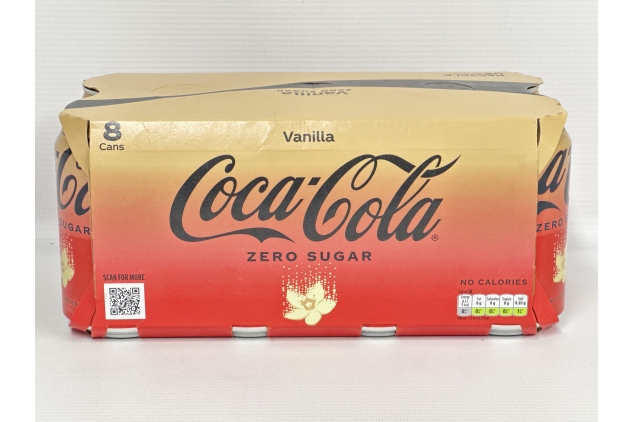 Coca-Cola Zero Sugar Vanilla 8 x 330 ml | Best Before Date 30/11/2024