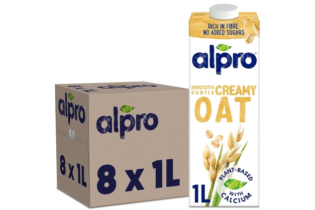 Alpro Oat Plant-Based Long Life Drink, Vegan & Dairy Free, 1L (Pack of 8) BBE 31/03/2025