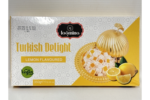 Turkish Delight Lemon Flavoured 350g | Vegan | Christmas Stocking Filler