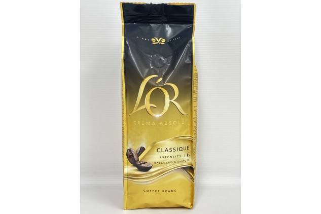 L'OR Crema Absolu Classique Coffee Beans 500g | Intensity 6 | BBE 05/12/2024