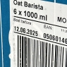 MOMA Barista Oat Drink Unsweetened - 6 x 1L