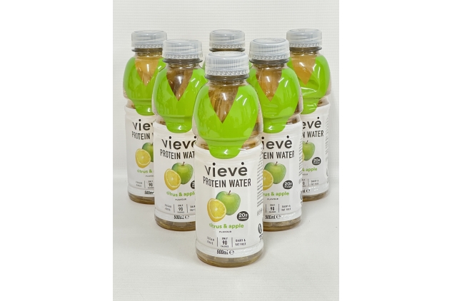 Vieve Protein Water 6 X 500ml - Citrus & Apple Flavour | BEST BEFORE DATE 27/11/2024