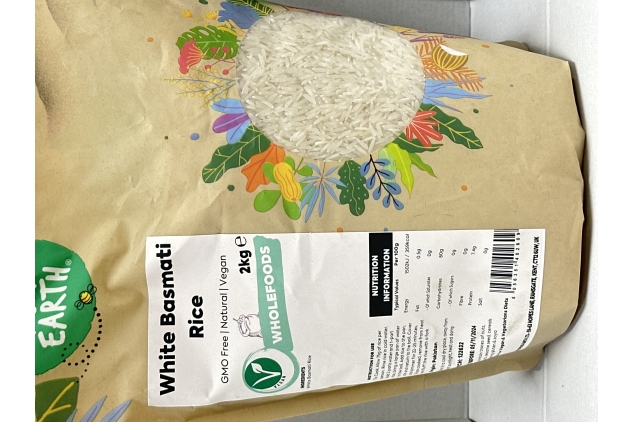 White Basmati Rice 2KG Vegan