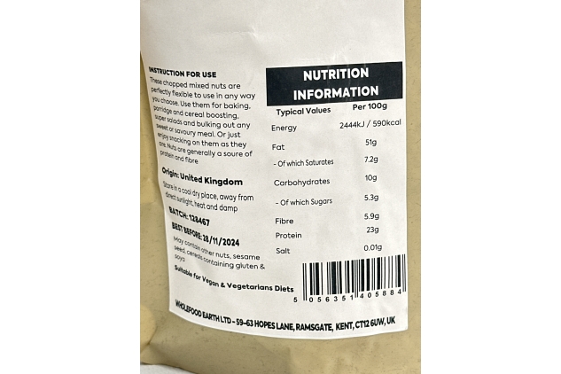 Mixed Chopped Nuts 2KG | Vegan | Best Before Date 28/11/2024