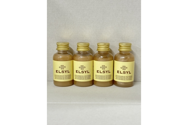 Elsyl 40ml Bath & Shower Gel Bottle With Ginseng 4 Pack