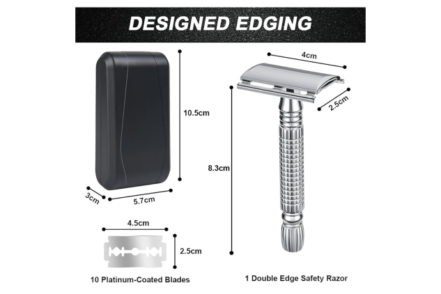 Men Double Edge Safety Razor Classic Razor 2 Sided Blade Head Safty Razor