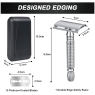 Men Double Edge Safety Razor Classic Razor 2 Sided Blade Head Safty Razor