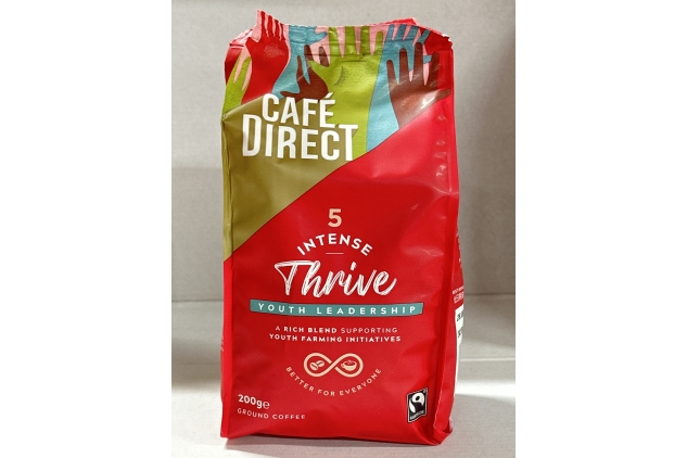 Cafe Direct Thrive Intense Roast Fairtrade Ground Coffee 200 g (Pack of 6)