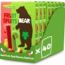 BEAR Strawberry & Apple Fruit Splits - Delicious Real Fruit - Healthy - 8 x 5 (40 Packs) BBE 30/04/2025