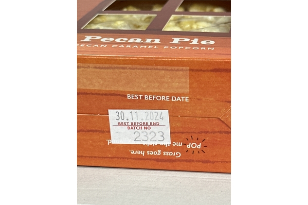 Popcorn Shed 3 x Pecan Pie Gourmet, Pecan Nut Caramel Popcorn 3 x 80g | Best Before Date 30/11/2024