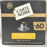 Carte Noire, Espresso Lungo, Nespresso Compatible Aluminium Capsules, 1 Pack of 60 Coffee Pods, 100% Arabica, Roasted and Nutty Notes, Intensity 8/10, Rich Texture, Coffee Capsules for a Tall Coffee | Damaged Outer Packaging