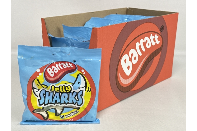 Barratt Jelly Sharks Sweets 16 X 100g | Bulk Buy Deal