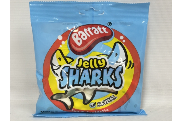 Barratt Jelly Sharks Sweets 16 X 100g | Bulk Buy Deal