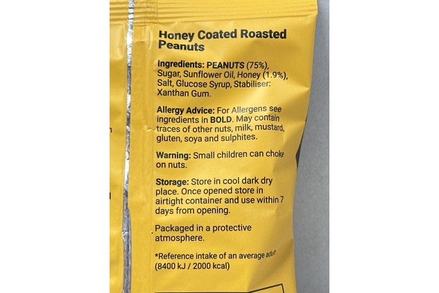 Honey Coated Roasted Peanuts 160g | BIG D