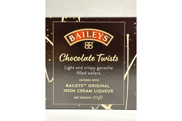 Baileys Chocolate Twists | Ganache Filled Wafers 107g | Christmas Stocking Filler