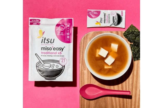 itsu Miso'Easy Soup | Instant Miso Paste | 1260g (Pack of 60 x 21g Soup Sachets) | Traditional Japanese Miso Paste | Gluten-Free, Vegan