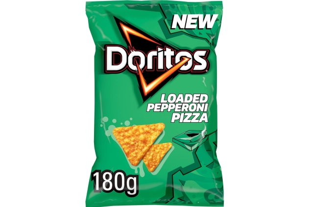 Doritos Loaded Pepperoni Pizza 180g (Case of 12) Best Before Date 12/10/2024