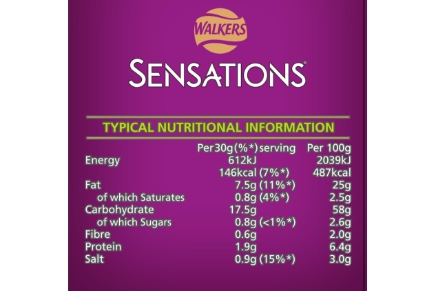 Sensations Lime & Coriander Chutney Poppadoms, Sharing Bag Crisps Snack 82.5g (Case of 9) Best Before Date 12/10/2024