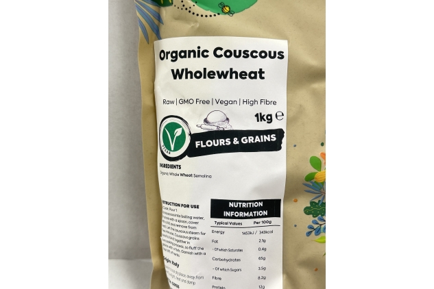 Organic Cous Cous Wholewheat 1kg