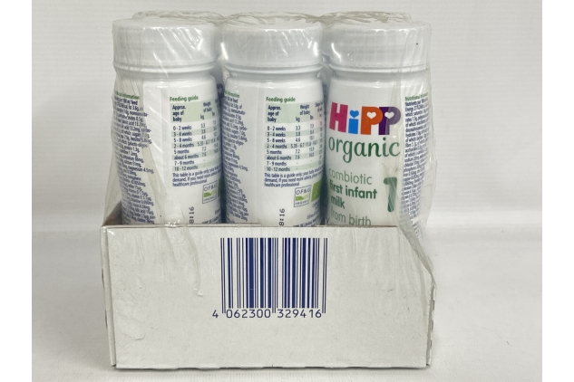 HiPP Organic 1 First Milk Ready To Feed 200ml (pack of 6) BEST BEFORE DATE 06/12/2024