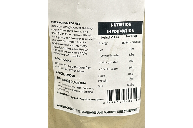 Blanched Peanuts 3KG | Vegan, High Fibre & Protein | Best Before Date 05/12/2024