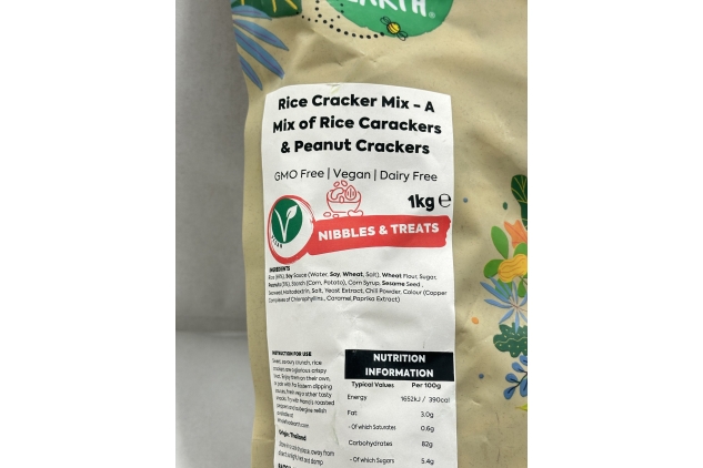 Rice Cracker Mix A Mix Of Rice Crackers & Peanut Cracker 1kg Best Before 27/12/2024