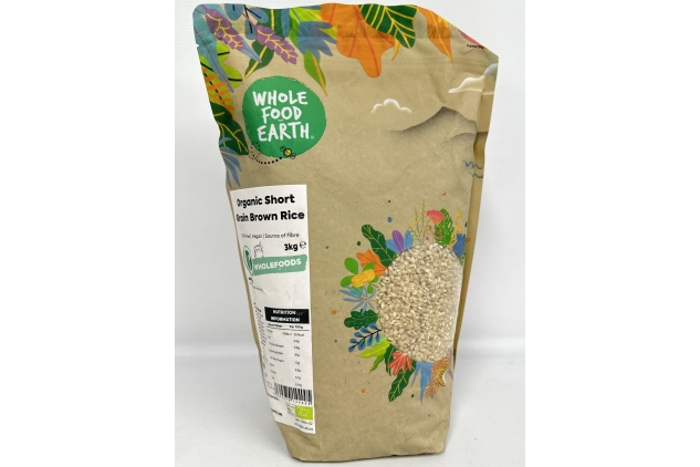 Organic Short Grain Brown Rice 3KG