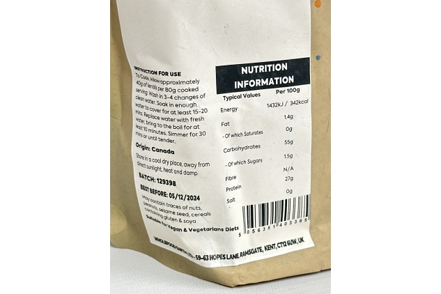 Red Split Lentils 2KG | Vegan, High Protein | Best Before Date 05/12/2024