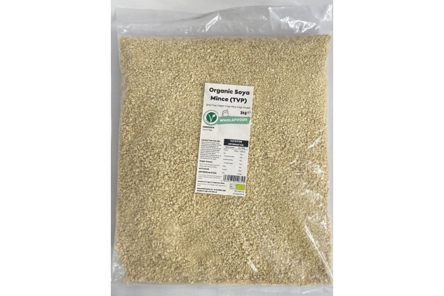 Organic Soya Mince 2KG Textured Vegetable Protein | Vegan, High Fibre & Protein