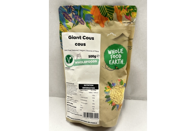 Giant Cous Cous 500g GMO Free Vegan Best Before 07/01/2025