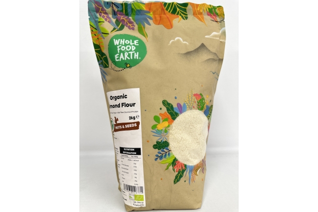 Organic Almond Flour 2KG | Vegan, High Fibre | BBE 26/12/2024