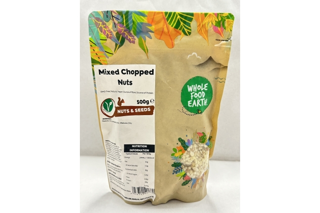 Mixed Chopped Nuts 500g GMO Free Natural Vegan Best Before 04/12/2024