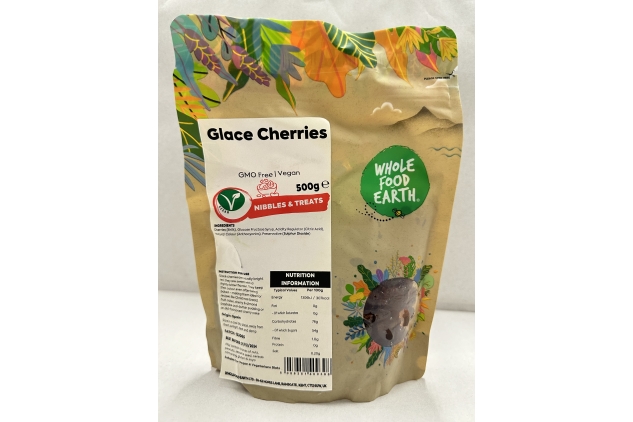 Glacé Cherries 500g GMO Free Vegan Best Before 21/12/2024