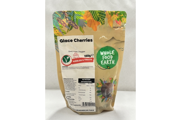 Glacé Cherries 250g GMO Free Vegan Best Before 03/12/2024