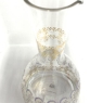 Anthropologie Rivka Carafe Sapphire Glass Patterned Carafe Jug 4