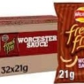 Walkers French Fries Crisps 32 x 21g Bags (Worcester / Worcestershire Sauce) Best Before Date 23/11/2024