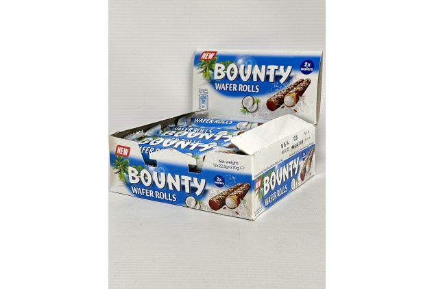 Bounty Crispy Wafer Rolls - Pack of 12 | Christmas Gift