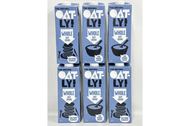 Oatly Whole Oat Drink 1 Litre (Pack of 6) BBE 25/12/2024