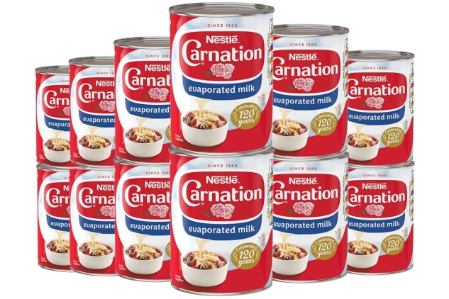 Nestle Carnation Topping Evaporated Milk 410g (Pack of 12)