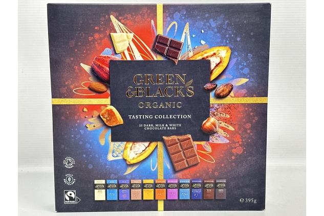 Green & Blacks 25 Mini Organic Tasting Collection Chocolate Selection 395g | Christmas Gift