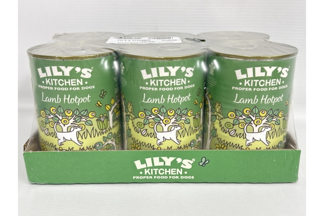 Lily’s Kitchen Natural Wet Dog Food - Lamb Hotpot Complete Meal (24 x 400g Tins) BULK BUY DEAL