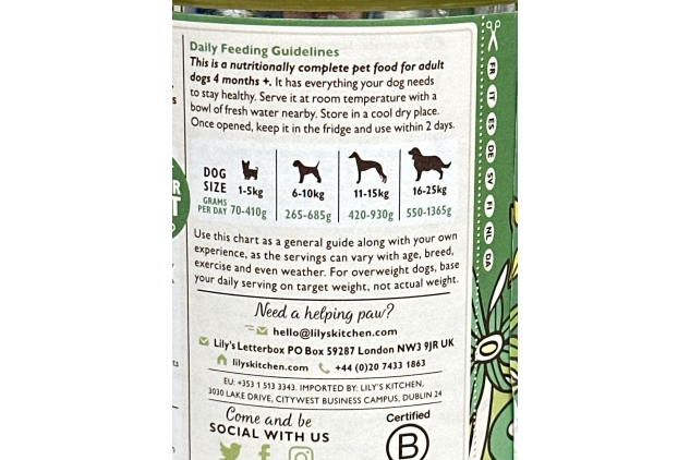 Lily’s Kitchen Natural Wet Dog Food - Lamb Hotpot Complete Meal (24 x 400g Tins) BULK BUY DEAL