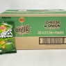 Walkers Squares Crisps Snack 27.5g X 32 Bags | CHEESE & ONION Flavour