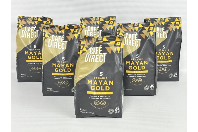 Cafedirect Mayan Gold Mexico Organic Fairtrade Ground Arabica Coffee 227g (Pack of 6)