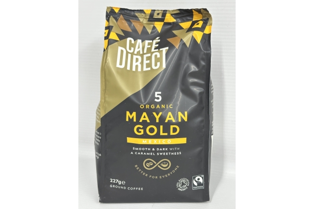 Cafedirect Mayan Gold Mexico Organic Fairtrade Ground Arabica Coffee 227g (Pack of 6)