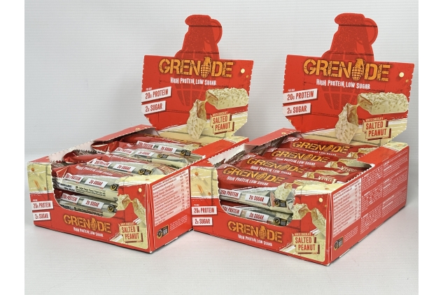 High Protein, Low Sugar WHITE CHOCOLATE SALTED CARAMEL Bar – 24 X 60g | Grenade Whey Protein Bars