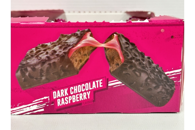 High Protein, Low Sugar DARK CHOCOLATE RASPBERRY Bar – 24 X 60g | Grenade Whey Protein Bars